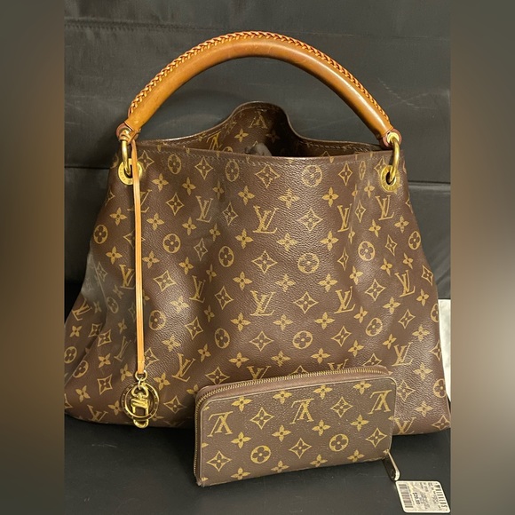 Authentic Louis Vuitton braided handle artsy MM boho bag monogram medium sized. - Picture 3 of 14